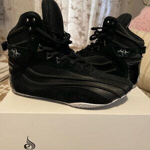 Black High-Top Sneakers